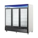 Blue Air BKGM72-HC 82" Three Glass Door Refrigerator Merchandiser in White, 72 cu. ft. 1 image