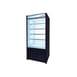 Blue Air BOD-36S 36" Vertical Open Display Case, Solid Side Panel, 4 Shelves, w/ Night Curtain, 19.6 cu. ft.  1 image