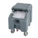 Cambro ICS100L4S191 Plastic Mobile Ice Bin / Ice Caddy, 100 lb, Granite Gray 1 image