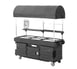 Cambro KVC856C519 CamKiosk Kentucky Green Vending Cart w/ 6 Pan Wells and Canopy 1 image