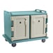 Cambro MDC1418S20401 Slate Blue 20 Tray Insulated Meal Delivery Cart w/ 2 Compartments 1 image