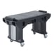 Cambro VBRTHD6110 Versa Food Bar™ Work Table, Black, 6 ft. unit,  (5) Pan 1 image