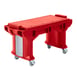 Cambro VBRTLHD5158 Versa Food Bar™ Work Table, Hot Red, 5 ft. unit, (4) Pan 1 image