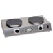 Cadco CDR-2C 21-1/4" Electric Countertop Hotplate w/ (2) Solid Burners, Horizontal Design, Infinite Controls, 1.8 kW, 120v 1 image