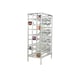 Channel CSR-156 82"H Stationary First In, First Out Aluminum Can Rack, Holds (156) #10 Cans  1 image