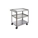 Channel US1827-3 Stainless 3-Shelf Banquet / Utility Cart - 31" x 19" x 34" 1 image