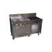 Comstock-Castle F33033-30-1.5RB 72" Gas Restaurant Range w/ (4) Open Burners, (1) 30" Griddle, (1) 18" Charbroiler, (1) Standard Oven, (1) Cabinet Base, 250.000 BTU  1 image
