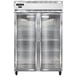 Continental Refrigerator 2FNGD 52" Two Section Reach-In Freezer w/ 2 Glass Doors, 48 cu. ft. 1 image