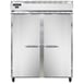 Continental Refrigerator 2FESNSS 57" Two Section Reach-In Freezer w/ 2 Solid Doors, All Stainless Steel, 40 cu. ft. 1 image