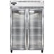 Continental Refrigerator 2FSGD 52" Two Section Reach-In Freezer w/ 2 Glass Doors, 32 cu. ft. 1 image