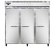 Continental Refrigerator 3RNSS 78" Three Section Reach-In Refrigerator w/ 3 Solid Doors, All Stainless Steel, 70 cu.ft. 1 image