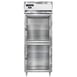 Continental Refrigerator D1RENGDHD 28" One Section Reach-In Refrigerator w/ 2 Glass Half Doors, Stainless Steel Front Aluminum Exterior, 22 cu. ft. 1 image