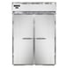 Continental Refrigerator D2RIN-E 68" Two Section Roll-In Refrigerator w/ 2 Solid Doors, Extra-High, Stainless Steel Front Aluminum Ends 1 image