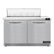 Continental Refrigerator D48N10-FB 48" Two Section Sandwich / Salad Prep Table w/ 2 Doors, 10 Pans 1 image