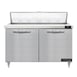 Continental Refrigerator D48N12 48" Two Section Sandwich / Salad Prep Table w/ 2 Doors, 12 Pans 1 image
