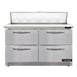 Continental Refrigerator D48N12C-FB-D 48" Sandwich / Salad Prep Table w/ 4 Drawers, 12 Pans 1 image