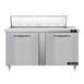 Continental Refrigerator D60N12 60" Two Section Sandwich / Salad Prep Table w/ 2 Doors, 12 Pans 1 image