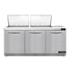 Continental Refrigerator D72N24M-FB 72" Mega Top Sandwich Prep Table w/ 3 Doors, 24 pans 1 image