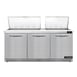 Continental Refrigerator D72N27M-FB 72" Mega Top Sandwich Prep Table w/ 3 Doors, 27 pans 1 image