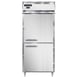 Continental Refrigerator D1FXNSAPTHD 36" One Section Pass-Thru Freezer w/ 4 Half Solid Doors, Stainless Steel Exterior, 32 cu. ft. 1 image