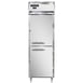 Continental Refrigerator D1RSNSAHD 26" One Section Reach-In Refrigerator w/ 2 Half Solid Doors, Stainless Steel Exterior, 16 cu. ft. 1 image