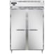 Continental Refrigerator D2FNSS 52" Two Section Reach-In Freezer w/ 2 Solid Doors, All Stainless Steel, 50 cu. ft. 1 image