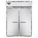 Continental Refrigerator D2FINSS 68" Two Section Roll-In Freezer w/ 2 Solid Doors, All Stainless Steel, 64 cu. ft. 1 image