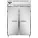 Continental Refrigerator D2RSNSA 52" Two Section Reach-In Refrigerator w/ 2 Solid Doors, Stainless Steel Exterior, 32 cu. ft. 1 image