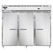 Continental Refrigerator D3RRFESNSA 85" 3-Section Reach-In Refrigerator/Freezer Combo w/ 3 Solid Doors 1 image