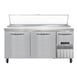 Continental Refrigerator PA68N 68" Pizza Prep Table w/ 2 Full & 1 Half Doors, 22 cu. ft. 1 image