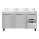 Continental Refrigerator RA60NBS 60" WorkTop Refrigerator w/ 2 Full & 1 Half Doors 1 image