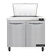 Continental Refrigerator SW36N12M 36" Mega Top Sandwich Prep Table w/ 2 Doors, 12 pans 1 image