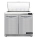 Continental Refrigerator SW36N15M-FB 36" Mega Top Sandwich Prep Table w/ 2 Doors, 15 pans 1 image