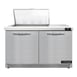 Continental Refrigerator SW48N12M-FB 48" Mega Top Sandwich Prep Table w/ 2 Doors, 12 pans 1 image