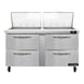 Continental Refrigerator SW60N24M-D 60" Mega Top Sandwich Prep Table w/ 4 Drawers, 24 pans 1 image