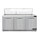 Continental Refrigerator SW72N27M-FB 72" Mega Top Sandwich Prep Table w/ 3 Doors, 27 pans 1 image