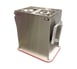 Carter-Hoffmann BH2S Mobile Enclosed 2-Stack Dish Dispenser, 120 Bases or 150 Plates, Heated 1 image