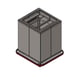 Carter-Hoffmann ETD2020 Enclosed Single Stack Dispenser Cart  for 20 x 20 Wash Racks 1 image