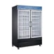 Coldline D53-B 53" 2 Glass Door Freezer Merchandiser in Black, 45 cu. ft. 1 image