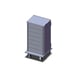 Dinex DXPICT7S 7 Tray TQ Economy Meal Delivery Cart w/ 1 Compartment, 1 Door 1 image