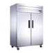 Dukers Appliance Co D55AR 55" Two Section Reach-In Refrigerator w/ 2 Solid Doors, Top Mount, Stainless Steel, 42 cu. ft. 1 image