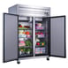Dukers Appliance Co D55AR 55" Two Section Reach-In Refrigerator w/ 2 Solid Doors, Top Mount, Stainless Steel, 42 cu. ft. 2 image