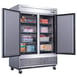 Dukers Appliance Co D55F 55" Two Section Reach-In Freezer w/ 2 Solid Doors, Bottom Mount, 41 cu. ft. 2 image