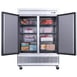 Dukers Appliance Co D55F 55" Two Section Reach-In Freezer w/ 2 Solid Doors, Bottom Mount, 41 cu. ft. 3 image