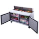 Dukers Appliance Co DSP60-16-S2 60" Two Section Sandwich/Salad Prep Table w/ 2 Doors, 16 Pans 4 image