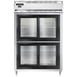 Continental Refrigerator D2RNSGDHD 52" Two Section Reach-In Refrigerator w/ 4 Sliding Half Glass Doors, 50 cu. ft. 1 image