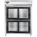 Continental Refrigerator D2RENSGDHD 57" Two Section Reach-In Refrigerator w/ 4 Sliding Half Glass Doors, 52 cu. ft. 1 image
