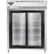 Continental Refrigerator D2RENSGD 57" Two Section Reach-In Refrigerator w/ 2 Sliding Glass Doors, 52 cu. ft. 1 image