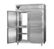 Continental DL2RFE-SS-PT-HD 57" 2-Section Pass-Thru Refrigerator/Freezer Combo w/ 8 Half Solid Doors, All Stainless Steel 1 image