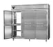 Continental DL3RFF-SA-PT-HD 78" 3-Section Pass-Thru Refrigerator/Freezer Combo w/ 12 Half Solid Doors, Stainless Steel Exterior 1 image